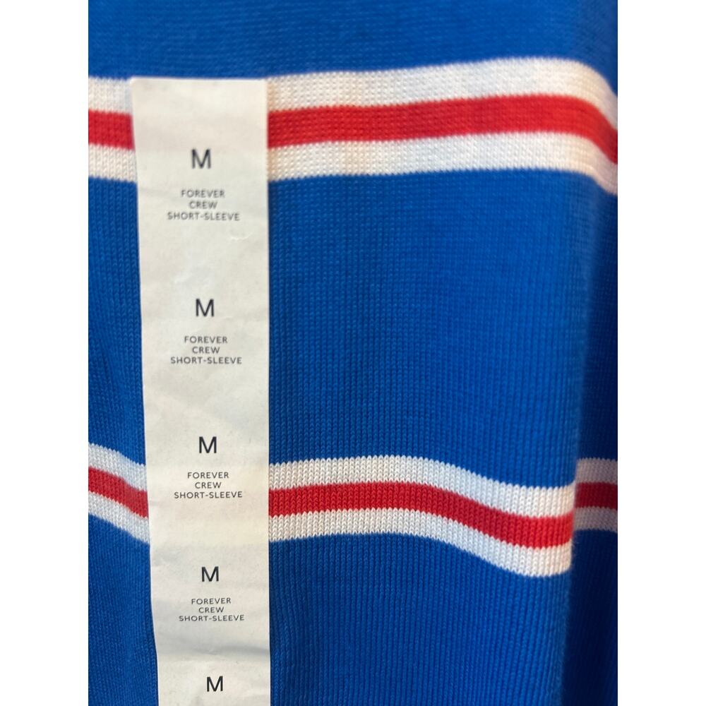 Banana Republic forever crew short sleeve striped sweater shell vest sz Med NWT - Picture 4 of 8